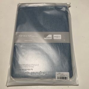 Tough shell hard case for MacBook Air 13” Apple laptop in Denim color